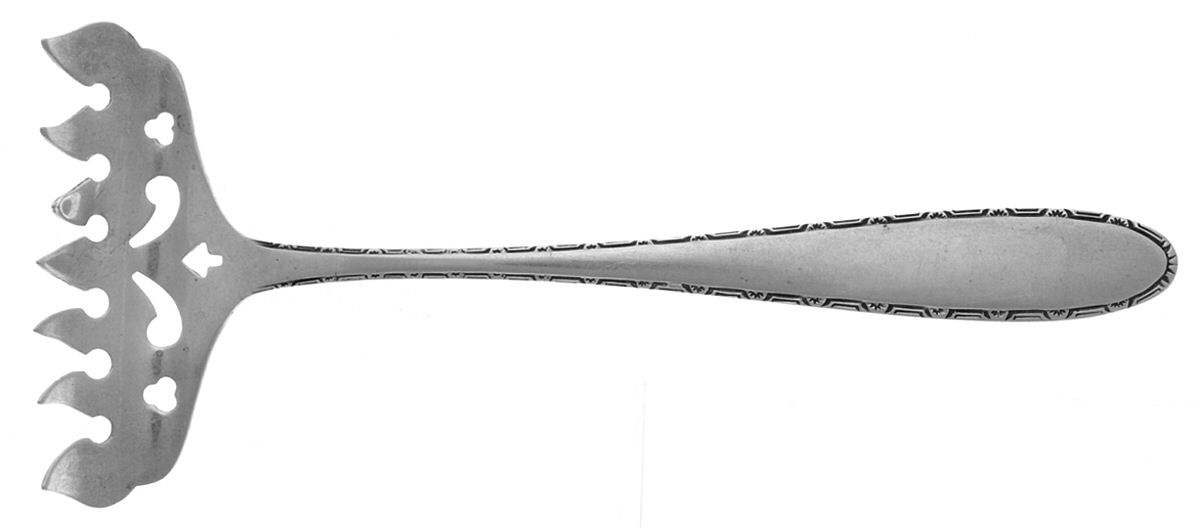 Manchester (Sterling, 1932, No Monograms) Large Solid Tined Sardine Serving Fork by Manchester-1