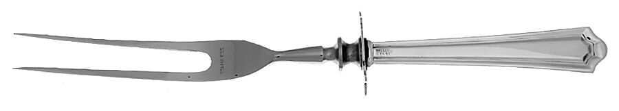 Mary Warren (Sterling, 1910-1932) Small Steak Carving Fork with Stainless Prongs by Manchester-1