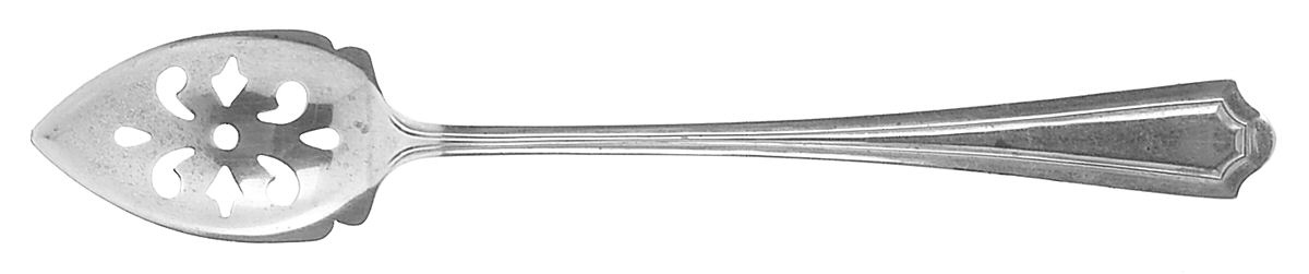 Mary Warren (Sterling, 1910-1932) Pierced Bowl Short Handle Olive Spoon by Manchester-1