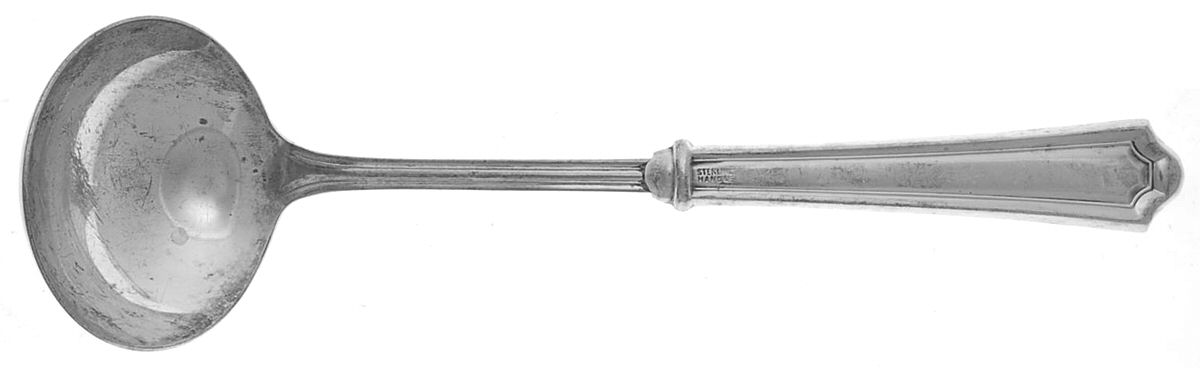 Mary Warren (Sterling, 1910-1932) Hollow Handle Gravy Ladle, Plate Bowl by Manchester-1