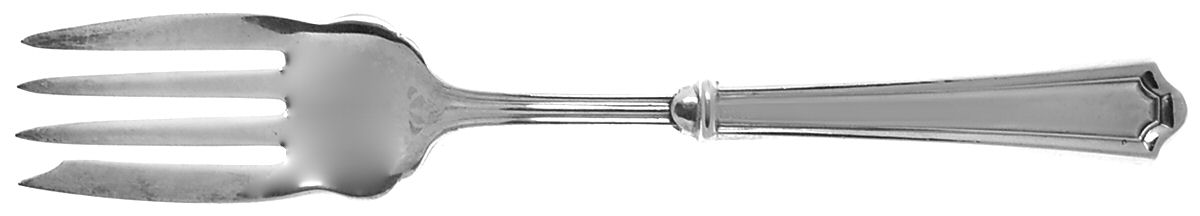 Mary Warren (Sterling, 1910-1932) Medium Cold Meat Serving Fork, Plated Tines by Manchester-1