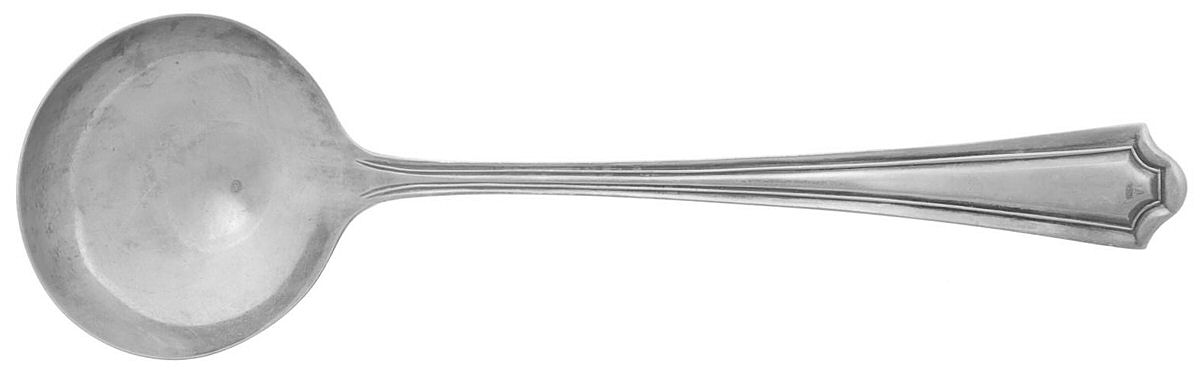 Mary Warren (Sterling, 1910-1932) Round Bowl Soup Spoon (Bouillon) by Manchester-1