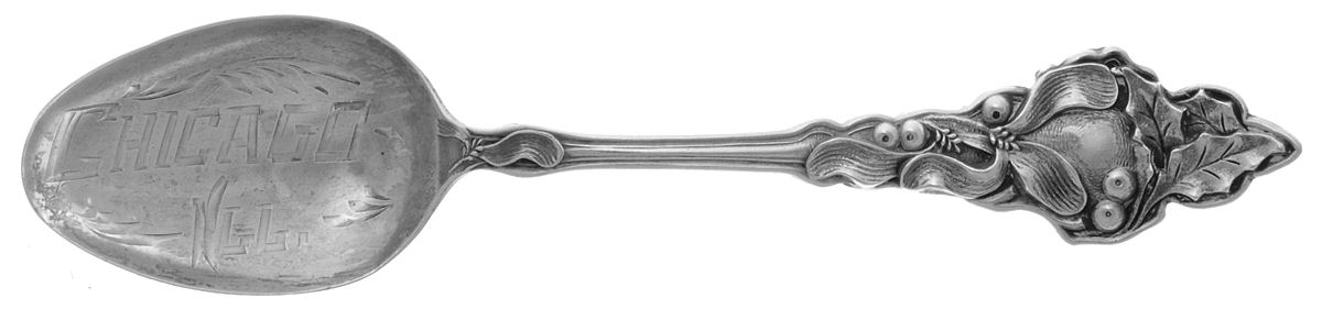 MCS3 (STERLING) Souvenir Spoon (Five O'Clock) by Manchester-1