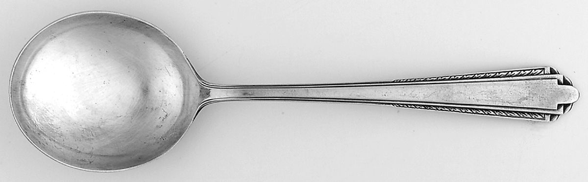 Park Avenue (Sterling, 1931, No Monograms) Large Round Bowl Soup Spoon (Bouillon) by Manchester-1