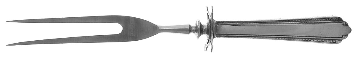 Park Avenue (Sterling, 1931, No Monograms) Small Carving Fork W/Sterling Guard by Manchester-1