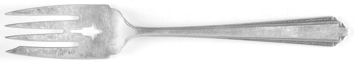Park Avenue (Sterling, 1931, No Monograms) Small Solid Cold Meat Serving Fork by Manchester-1