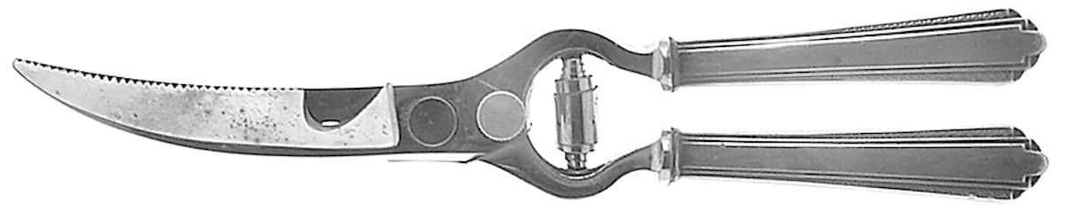 Park Avenue (Sterling, 1931, No Monograms) Poultry Shears with Stainless Blades by Manchester-1