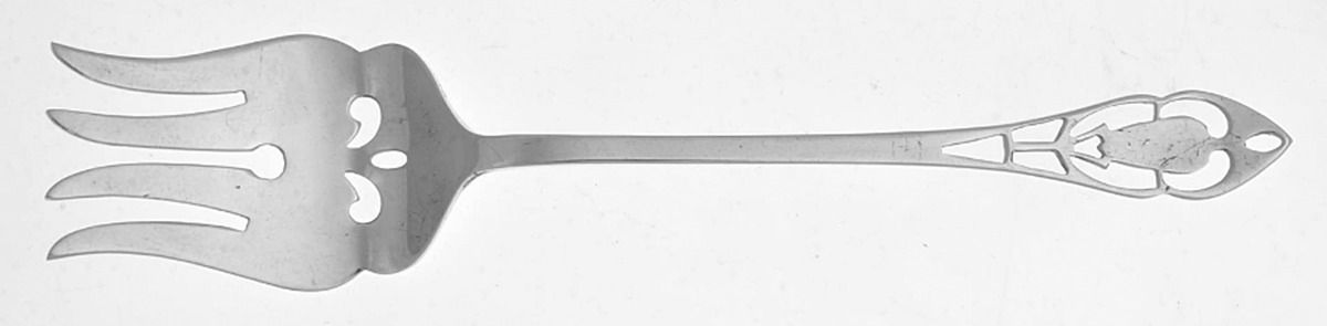 Pierced Handle (Sterling, 1951) Medium Chipped Beef Fork by Manchester-1