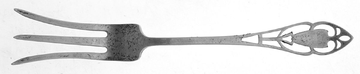 Pierced Handle (Sterling, 1951) Fork-Lemon by Manchester-1