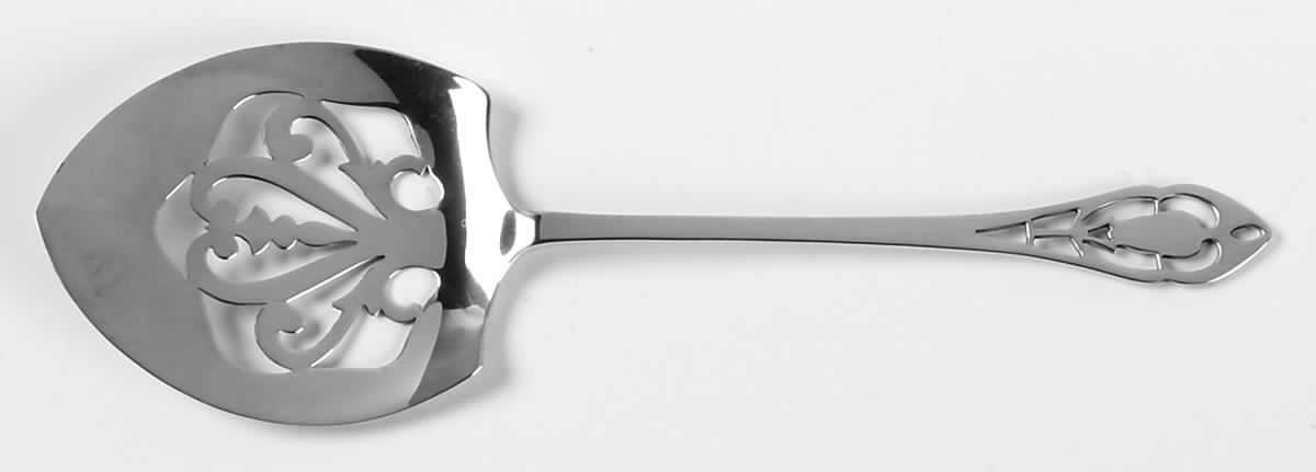 Pierced Handle (Sterling, 1951) Tomato Server, Solid Piece by Manchester-1