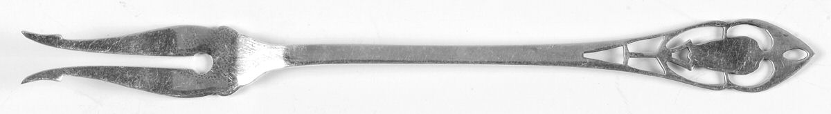Pierced Handle (Sterling, 1951) Olive Fork by Manchester-1