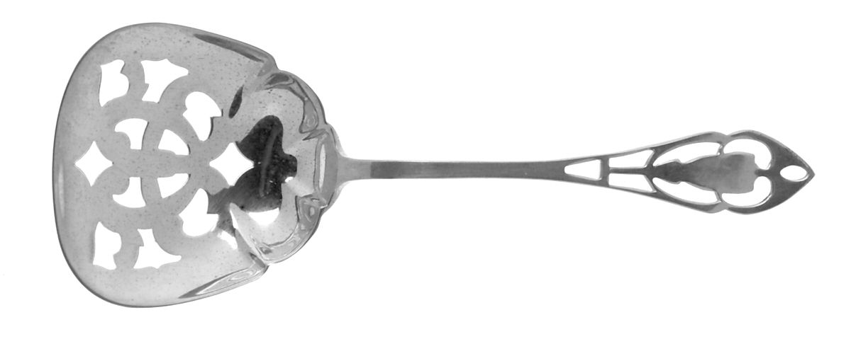 Pierced Handle (Sterling, 1951) Small Pierced Nut Serving Spoon by Manchester-1