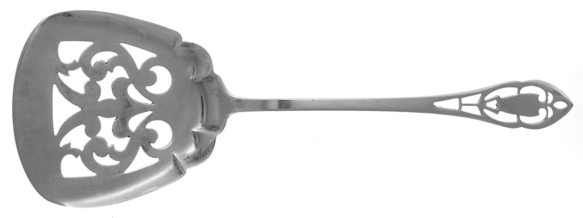 Pierced Handle (Sterling, 1951) Large Cucumber Server by Manchester-1