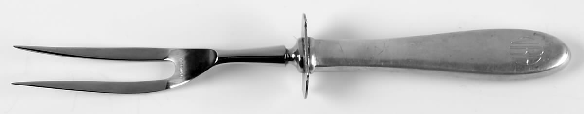 Pilgrim (Sterling, 1932) Small Steak Carving Fork with Stainless Prongs by Manchester-1