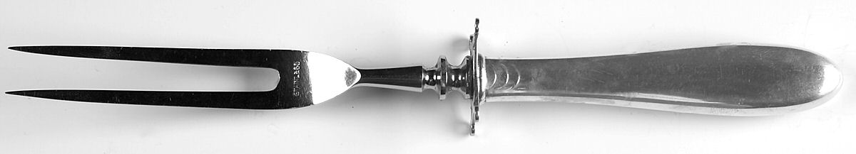 Plymouth (Sterling, 1933) Small Steak Carving Fork with Stainless Prongs by Manchester-1