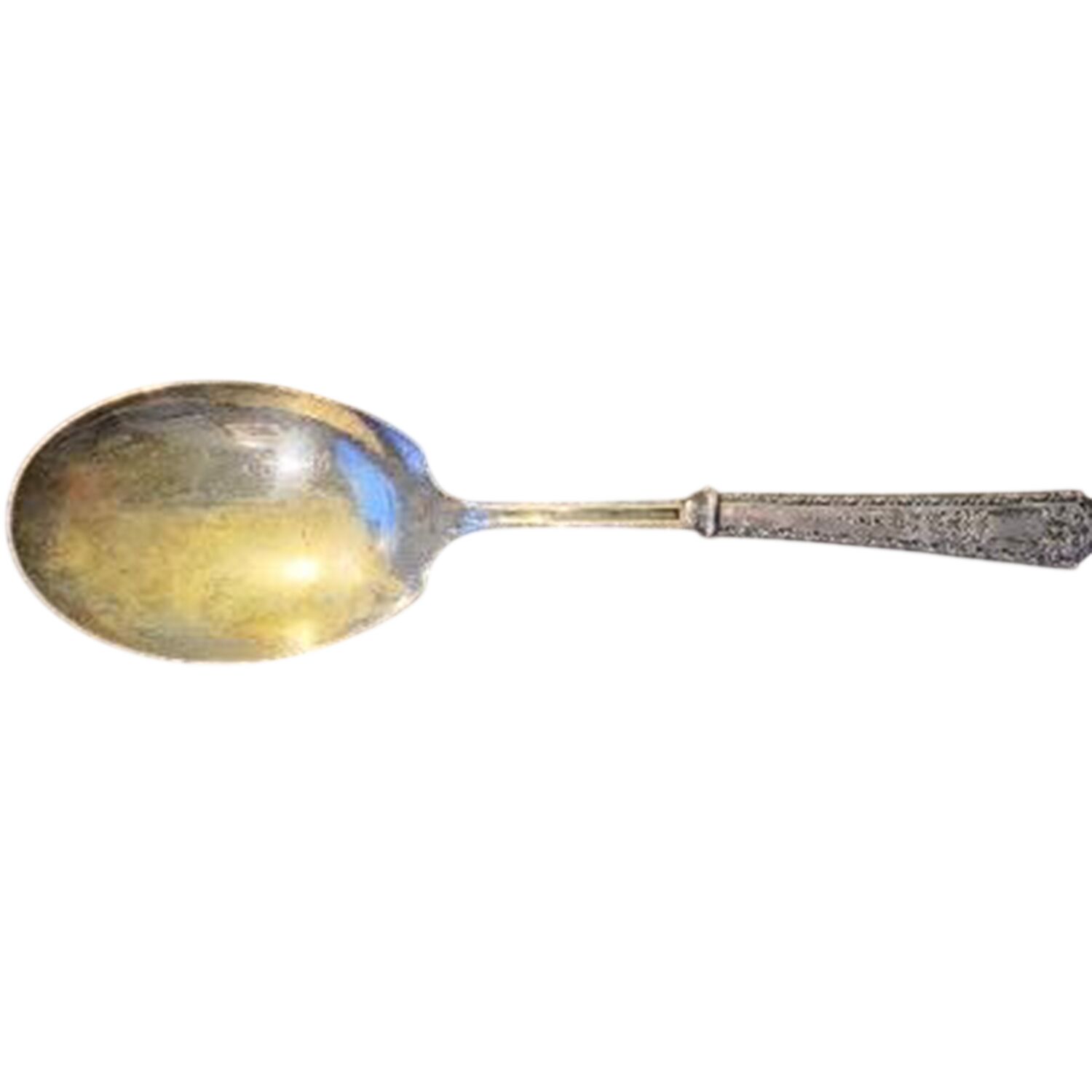 Princess (Sterling, 1910-1932) Casserole Spoon with Smooth Silverplate Bowl by Manchester-1