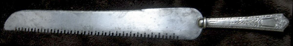 Princess (Sterling, 1910-1932) Bread Knife with Stainless Blade by Manchester-1