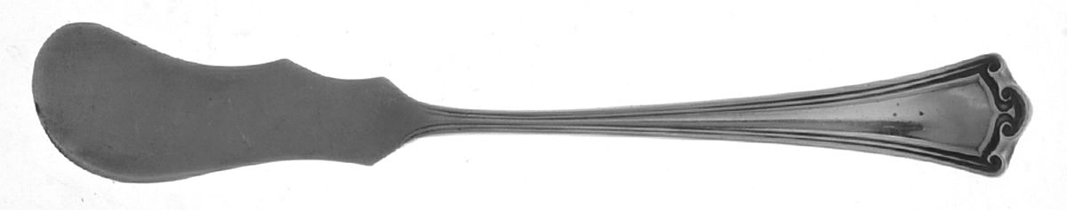 Roanoke (Sterling, 1918) Flat Handle Butter Spreader by Manchester-1