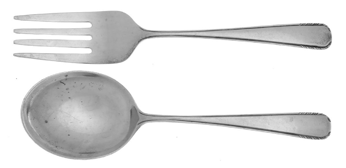 Silver Stream (Sterling, 1934, No Monograms) 2 Pc Baby Set (BF, BS) by Manchester-1