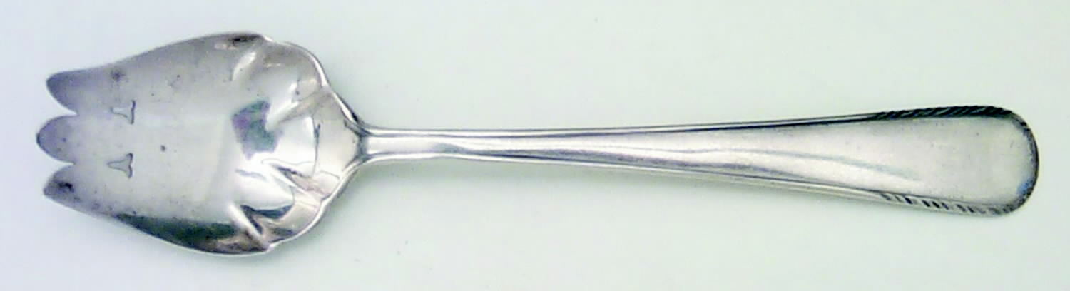 Silver Stream (Sterling, 1934, No Monograms) Ice Cream Fork by Manchester-1