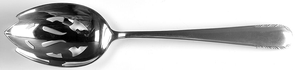 Silver Stream (Sterling, 1934, No Monograms) Pierced Tablespoon (Serving Spoon) by Manchester-1