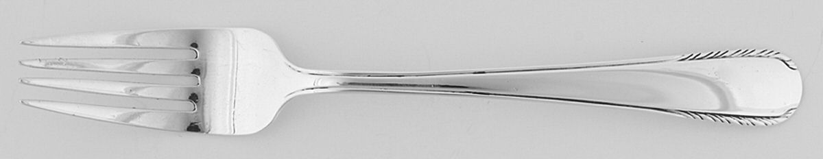 Silver Stream (Sterling, 1934, No Monograms) Solid Youth Tea Fork by Manchester-1
