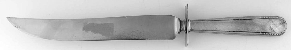 Silver Stream (Sterling, 1934, No Monograms) Small Steak Carving Knife with Stainless Blade by Manchester-1