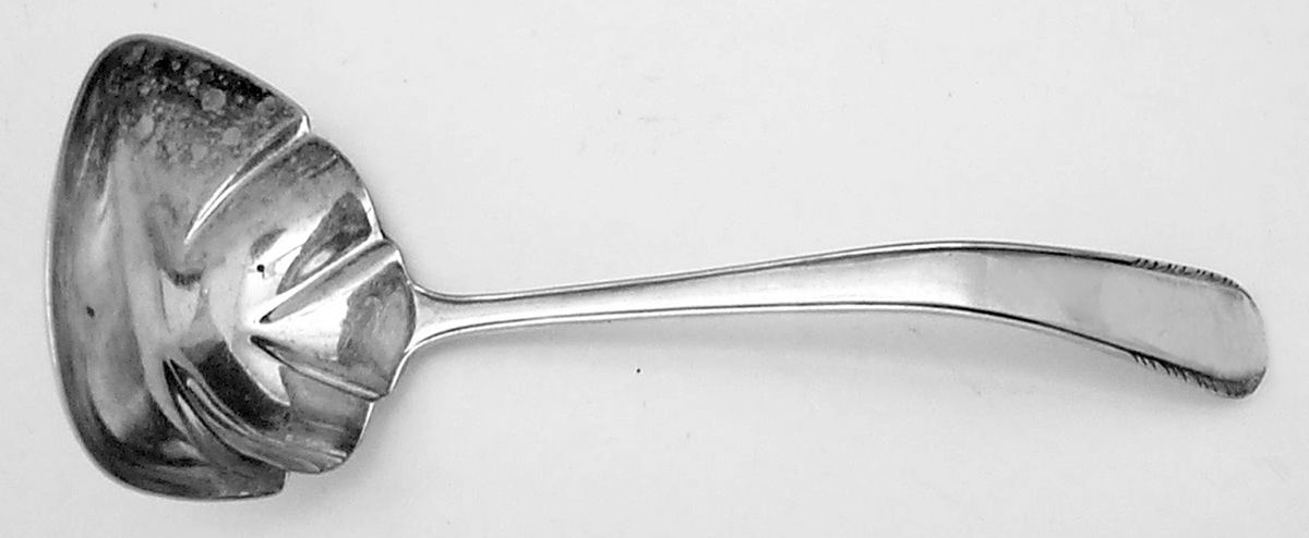 Silver Stream (Sterling, 1934, No Monograms) Solid Gravy Ladle by Manchester-1