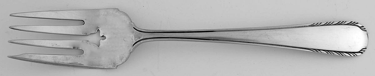 Silver Stream (Sterling, 1934, No Monograms) Individual Salad Fork by Manchester-1