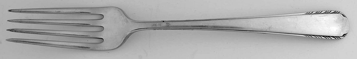 Silver Stream (Sterling, 1934, No Monograms) Fork by Manchester-1