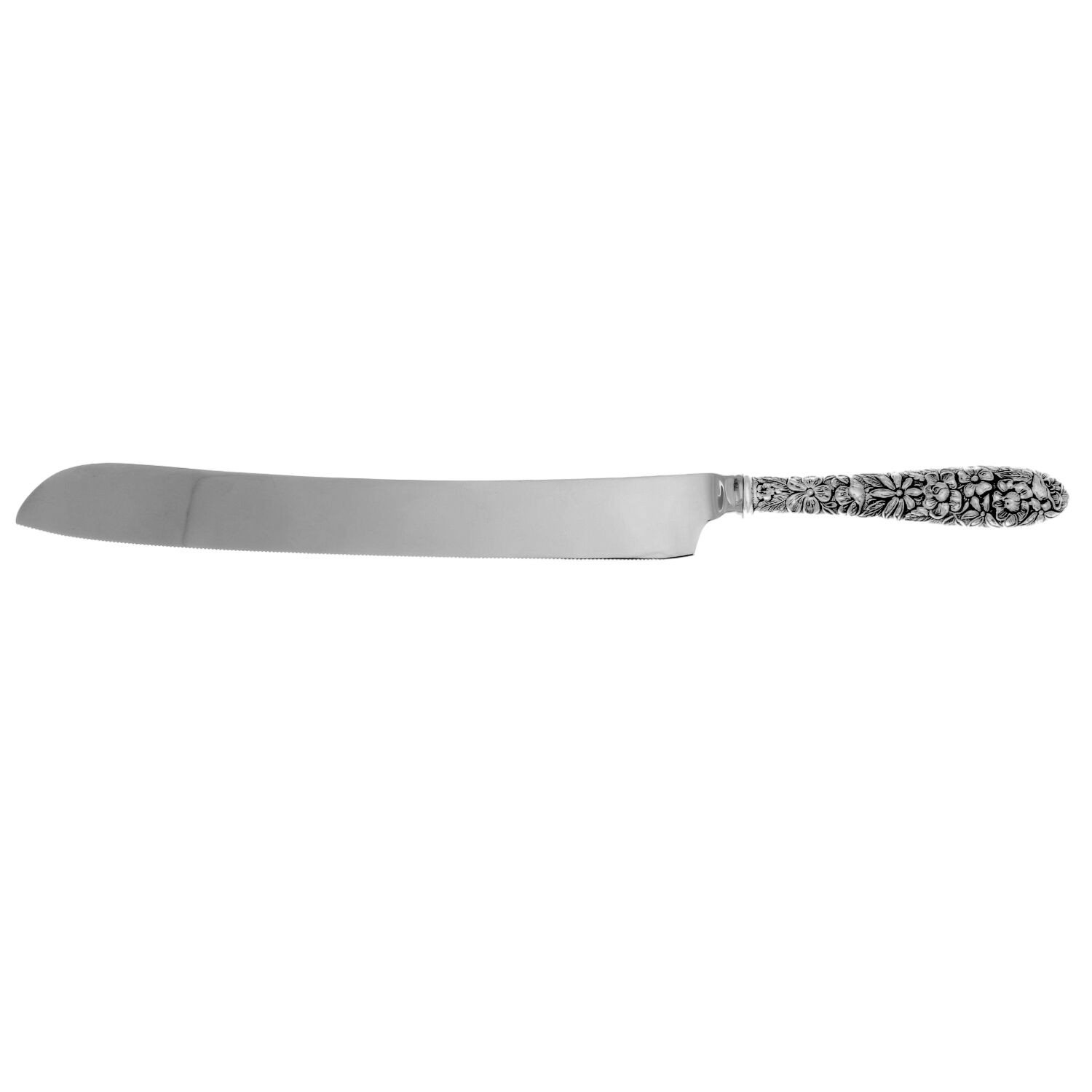 Southern Rose (Sterling, 1933) Wedding Cake Knife with Stainless Blade HC by Manchester-1