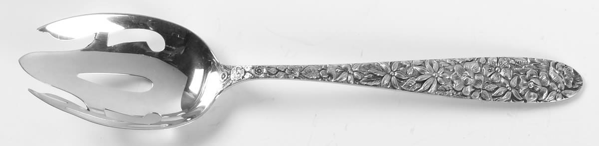 Southern Rose (Sterling, 1933) Pierced Tablespoon (Serving Spoon) by Manchester-1