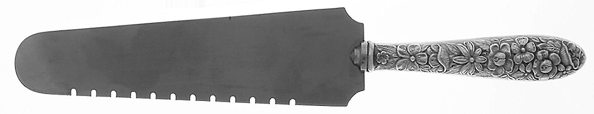 Southern Rose (Sterling, 1933) Pie & Cake Server with Stainless Blade by Manchester-1