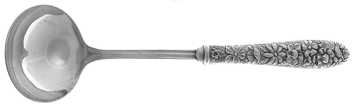 Southern Rose (Sterling, 1933) Hollow Handle Gravy Ladle, Plate Bowl by Manchester-1