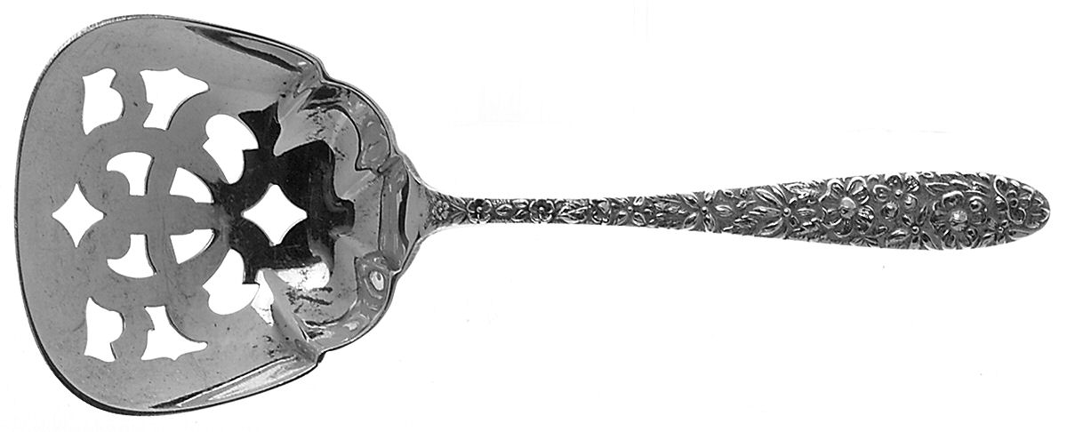 Southern Rose (Sterling, 1933) Small Pierced Nut Serving Spoon by Manchester-1