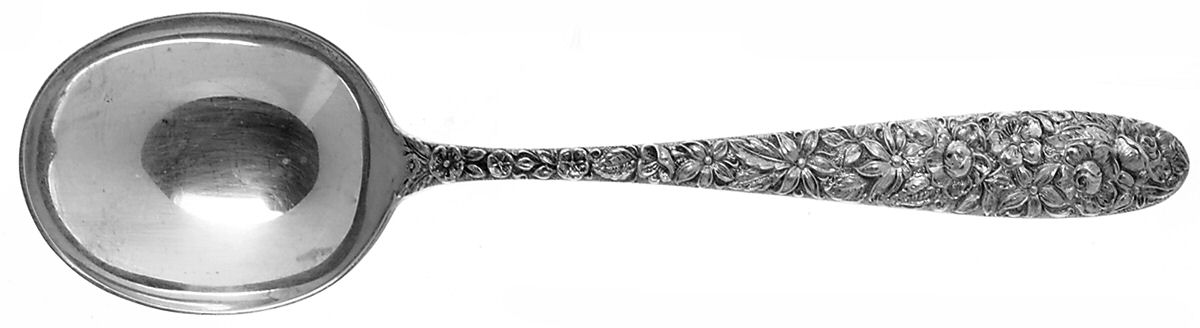 Southern Rose (Sterling, 1933) Round Bowl Soup Spoon (Gumbo) by Manchester-1