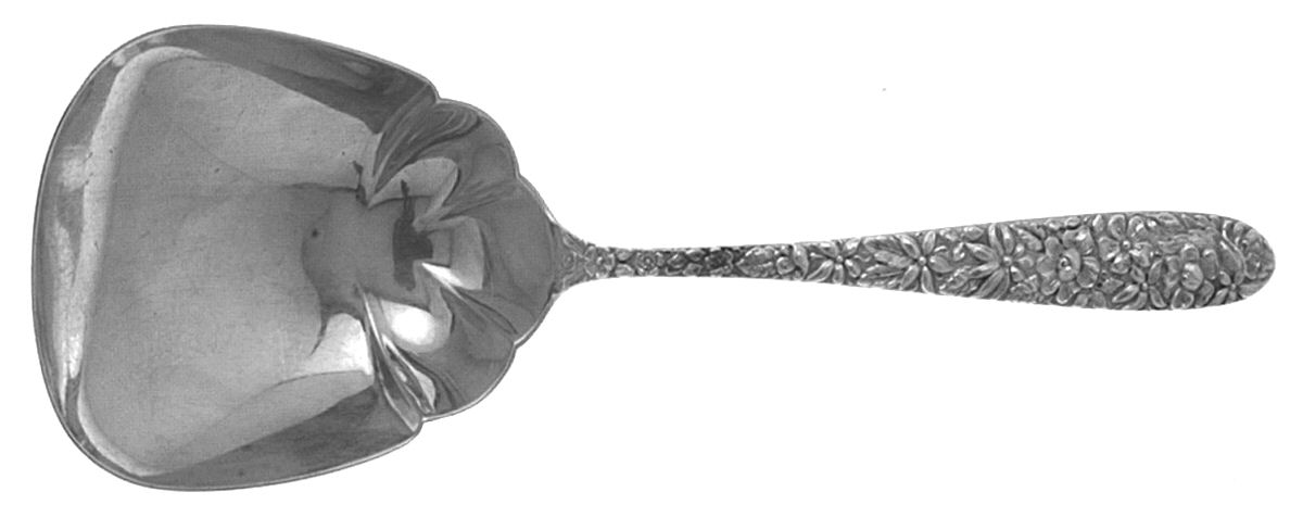 Southern Rose (Sterling, 1933) Large Solid Berry/Casserole Spoon by Manchester-1