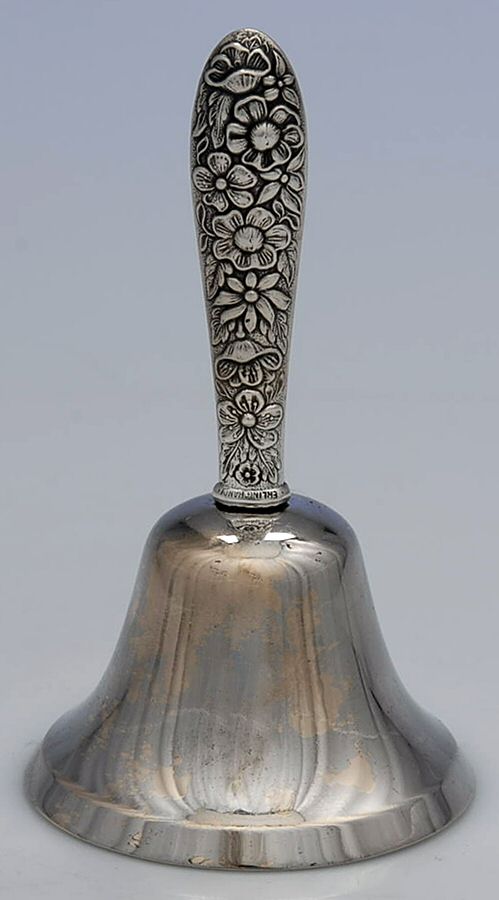Southern Rose (Sterling, 1933) Bell (w/Silverplate Bowl) by Manchester-1