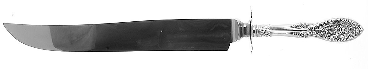 Valenciennes (Sterling, 1938) Large Stainless Blade Roast Carving Knife by Manchester-1
