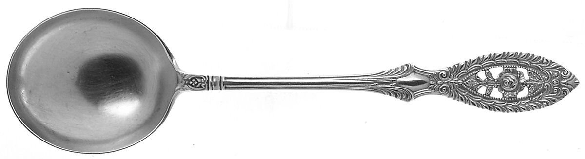 Valenciennes (Sterling, 1938) Round Bowl Soup Spoon (Cream Soup) by Manchester-1