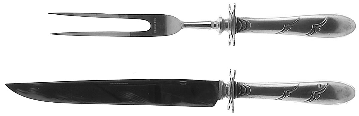 Vogue (Sterling, 1932) Small Stainless Blade 2-Piece Steak Carving Set by Manchester-1