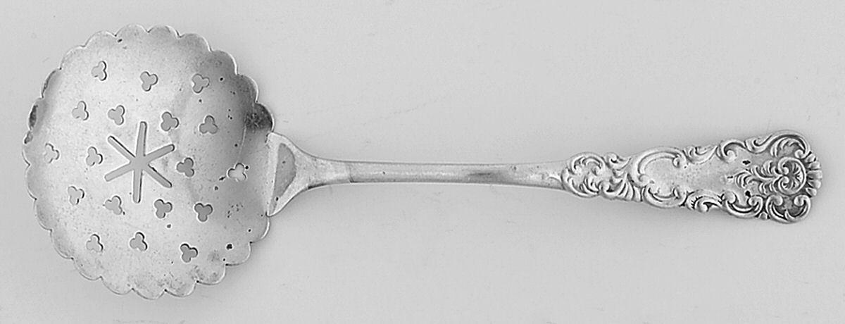 Washington (Sterling, 1890) Solid Bon Bon Spoon with Pierced Bowl by Manchester-1