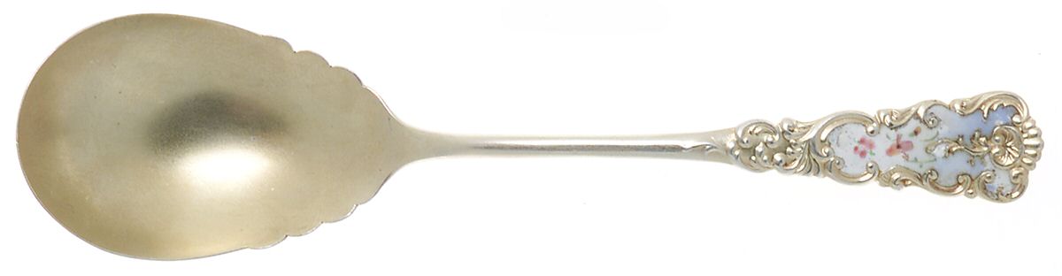 Washington (Sterling, 1890) Enameled Sugar Spoonq by Manchester-1