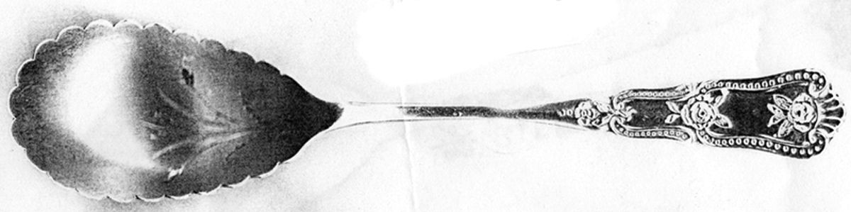 Webster (Sterling, 1890) Bright Cut Bowl Sugar Spoon by Manchester-1