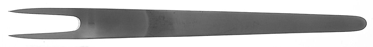 Arne Jacobsen (Stainless, Satin) Small 2-Tine Cold Meat Serving Fork by Anton Michelsen-1