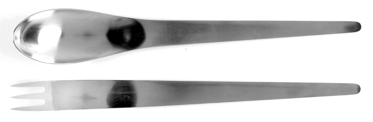 Arne Jacobsen (Stainless, Satin) Solid Serving Set by Anton Michelsen-1