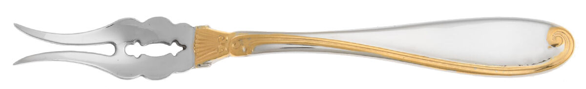 Ambrose Gold (Stainless, Gold Accent) Butter Pick with Two Tines and Pierced Bowl HC by Mikasa-1
