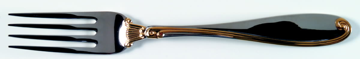 Ambrose Gold (Stainless, Gold Accent) Individual Salad Fork by Mikasa-1