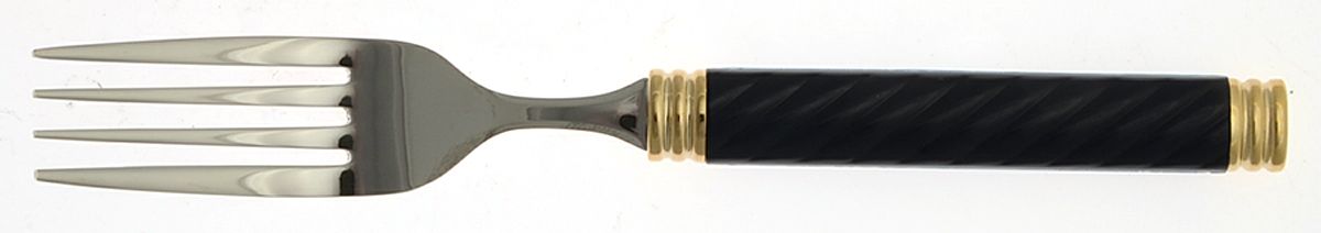 Braid-Lapis (Metallics, Gold Accent) Individual Salad Fork by Mikasa-1