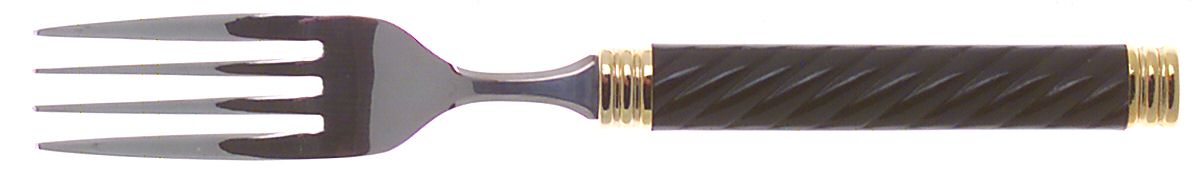 Braid-Onyx (Metallics, Gold Accent) Individual Salad Fork by Mikasa-1